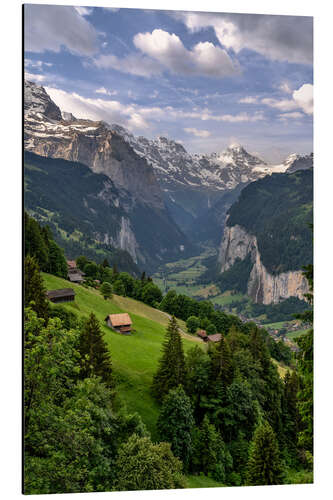 Cuadro de aluminio Summer in the Lauterbrunnen Valley