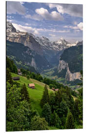 Aluminium print Summer in the Lauterbrunnen Valley