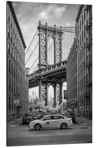 Aluminium print Manhattan Bridge, New York