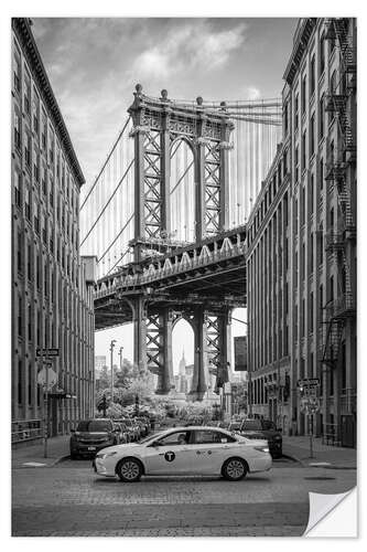 Selvklæbende plakat Manhattan Bridge, New York