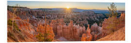 Foam board print Bryce Canyon at Sunrise, USA