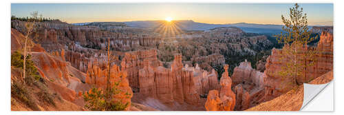 Sticker mural Bryce Canyon at Sunrise, USA