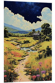 Foam board print Surrealistic Countryside I