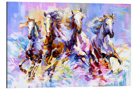 Aluminium print Horses on Waves of Fantasy