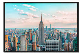 Gerahmter Kunstdruck Blick über New York