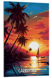 Galleriataulu Caribbean Travel Poster