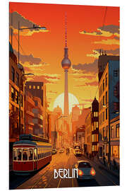 Foam board print Berlin Travel Poster