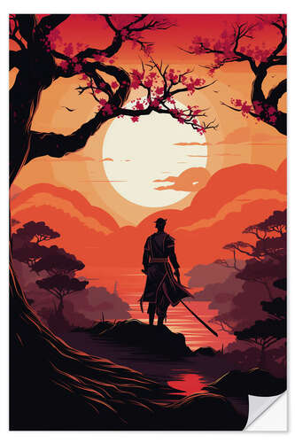 Wall sticker Samurai Garden II