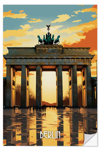 Vinilo para la pared Berlin Travel Poster