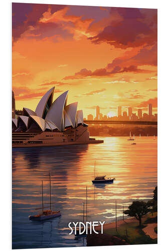 PVC-taulu Sydney Travel Poster