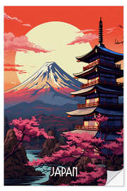 Vinilo para la pared Japan Travel Poster