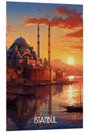 Stampa su PVC Istanbul Travel Poster