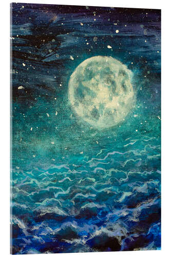 Acrylic print Big Moon