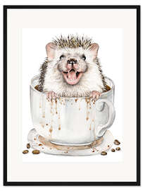 Gerahmter Kunstdruck Kaffeeigel