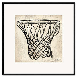 Gerahmter Kunstdruck Vintage Hoops