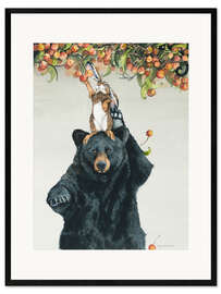 Plakat artystyczny premium w ramie Picking Peaches