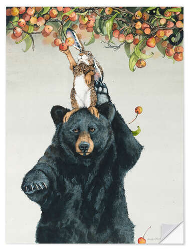 Selvklebende plakat Picking Peaches