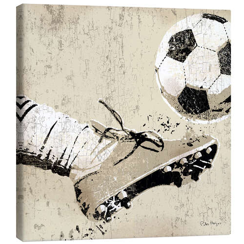 Canvas print Vintage Football Strike