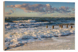 Wood print Wild Baltic Sea