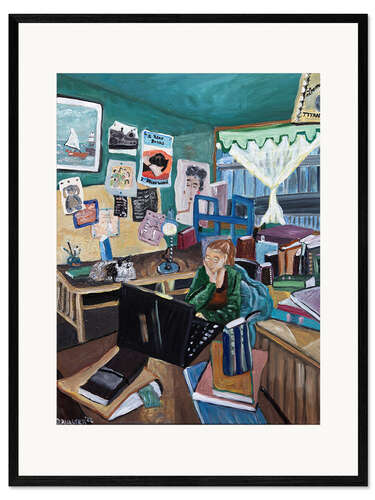Impression artistique encadrée Writer's Cabin