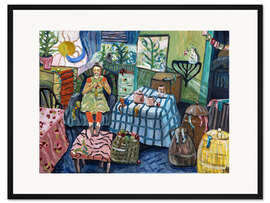 Gerahmter Kunstdruck Sockensalon