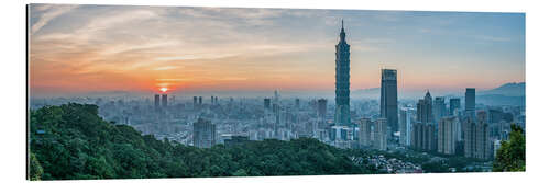 Gallery print Sunset over Taipei