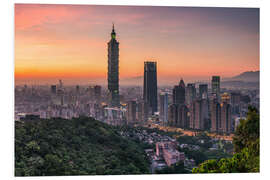 Foam board print Skyscrapers, Taipei, Taiwan