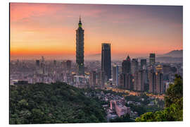 Magnettafel Wolkenkratzer, Taipei, Taiwan