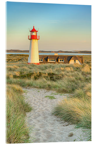 Quadro em acrílico List-West Lighthouse on Sylt at Sunset