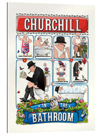 Galleriprint Churchill in the Bathroom