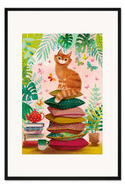 Gerahmter Kunstdruck Katzenqueen