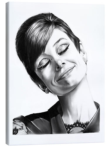 Canvas print Audrey Hepburn Smiling