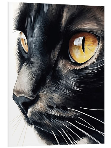 Foam board print Black Cat