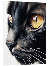 Tableau en PVC Chat noir