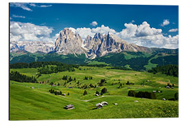 Alumiinitaulu Alpe di Siusi and Sassolungo Group, South Tyrol