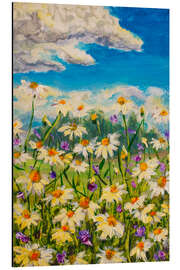 Aluminium print Summer White Daisies