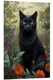 Foam board print Black Cat