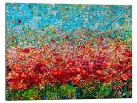 Magnettafel Mohnfeld