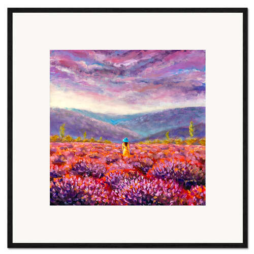 Framed art print Blush Fields