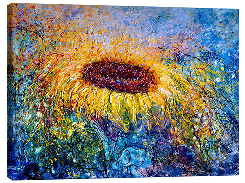 Tableau sur toile Sunflower In the Swirls of Sunshine