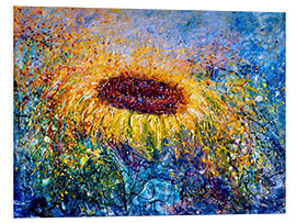 Foam board print Sunflower In the Swirls of Sunshine