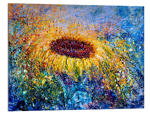 Quadro em plexi-alumínio Sunflower In the Swirls of Sunshine