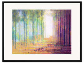 Gerahmter Kunstdruck Morgen im Wald