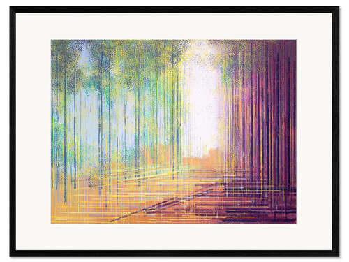 Gerahmter Kunstdruck Morgen im Wald
