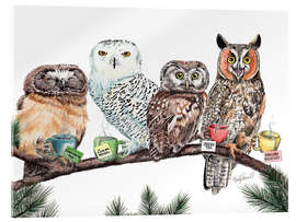 Cuadro de metacrilato Tea Owls