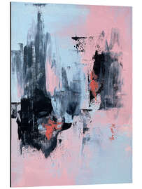 Magnettafel Pink And Grey Abstract I