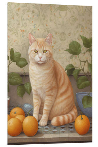 Gallery print Cat and Oranges