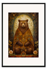 Gerahmter Kunstdruck Holy Forest Bear