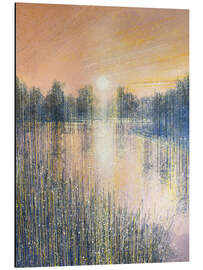 Magnettafel Sonnenuntergang am Fluss