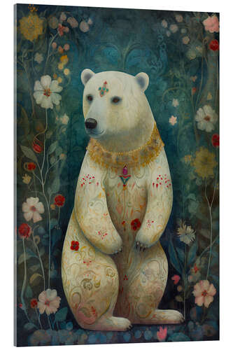 Acrylglasbild Holy Forest Polar Bear